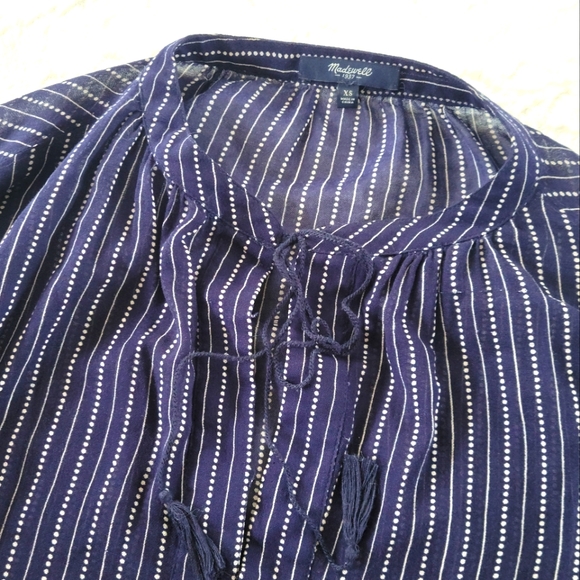 Madewell Striped Blouse - Picture 3 of 5